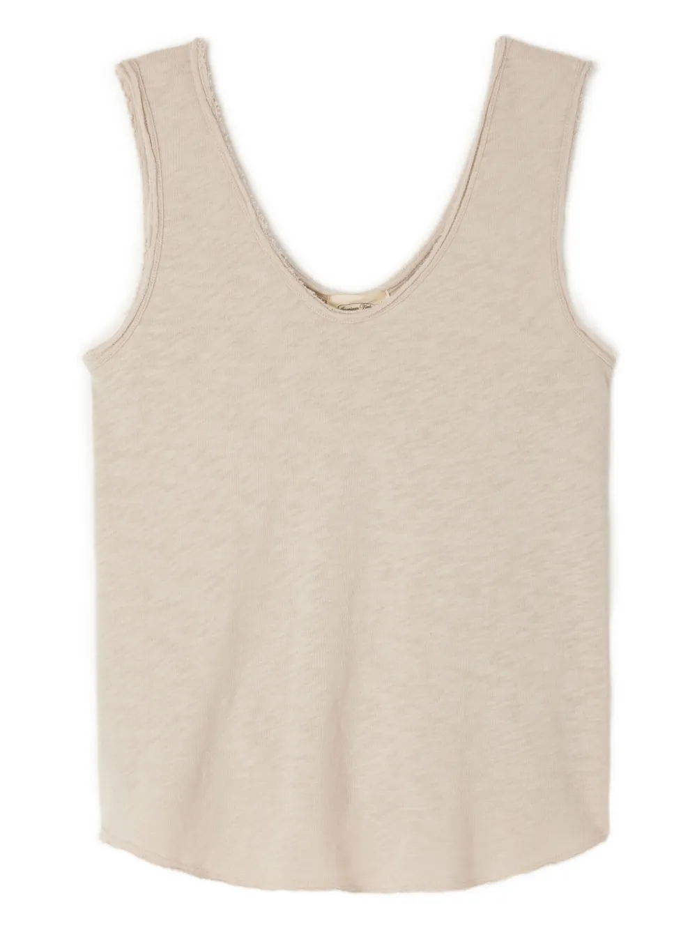 American Vintage U-neck Sonoma Tank Top In Neutral