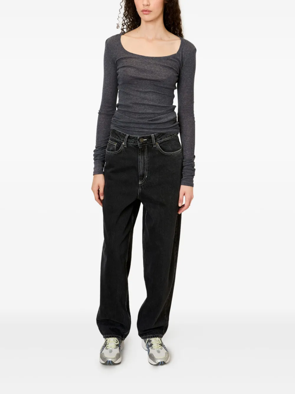 American Vintage Massachusetts Long-sleeve T-shirt In Multi