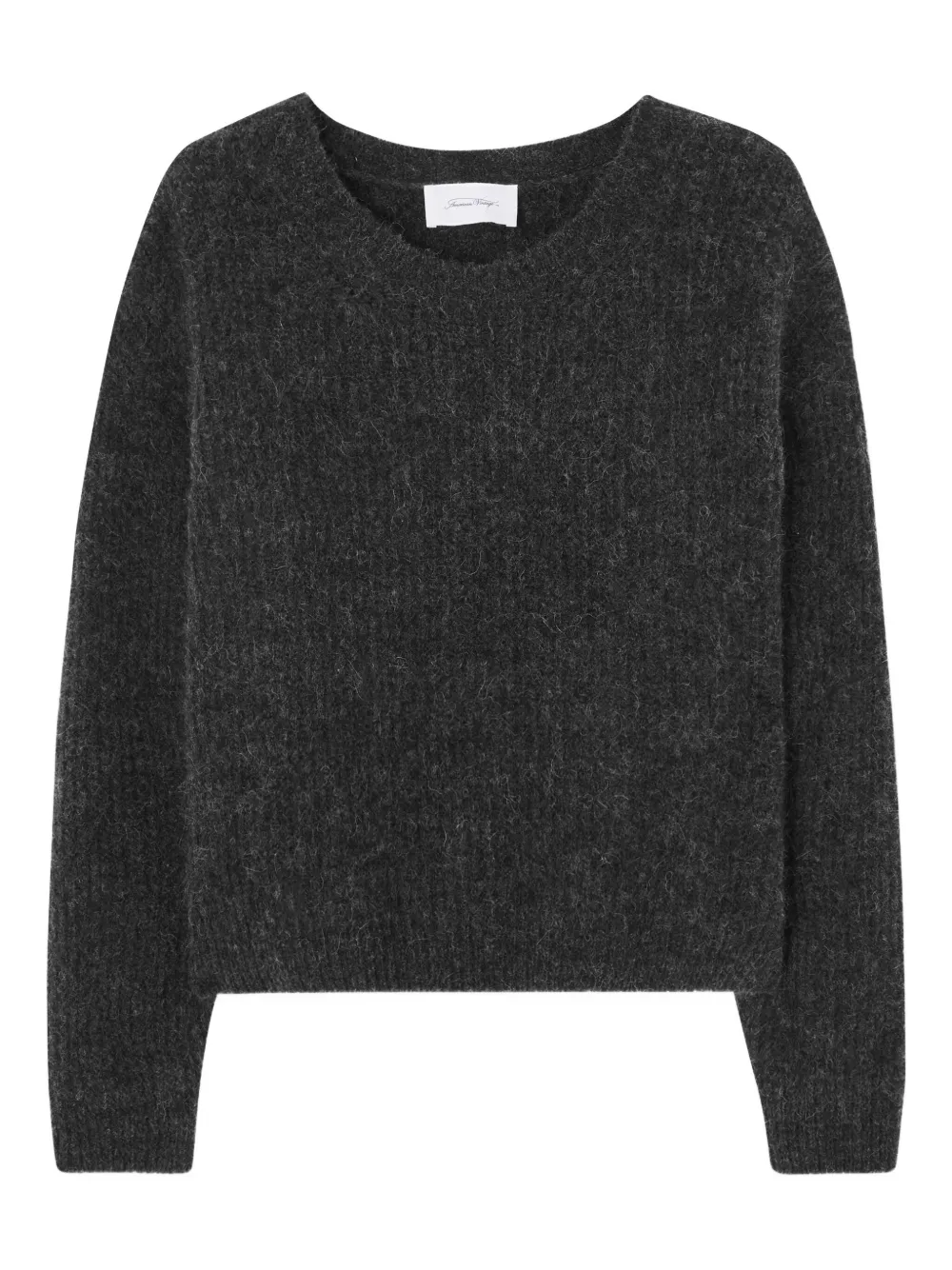 American Vintage East long-sleeve crew-neck sweater - Grigio