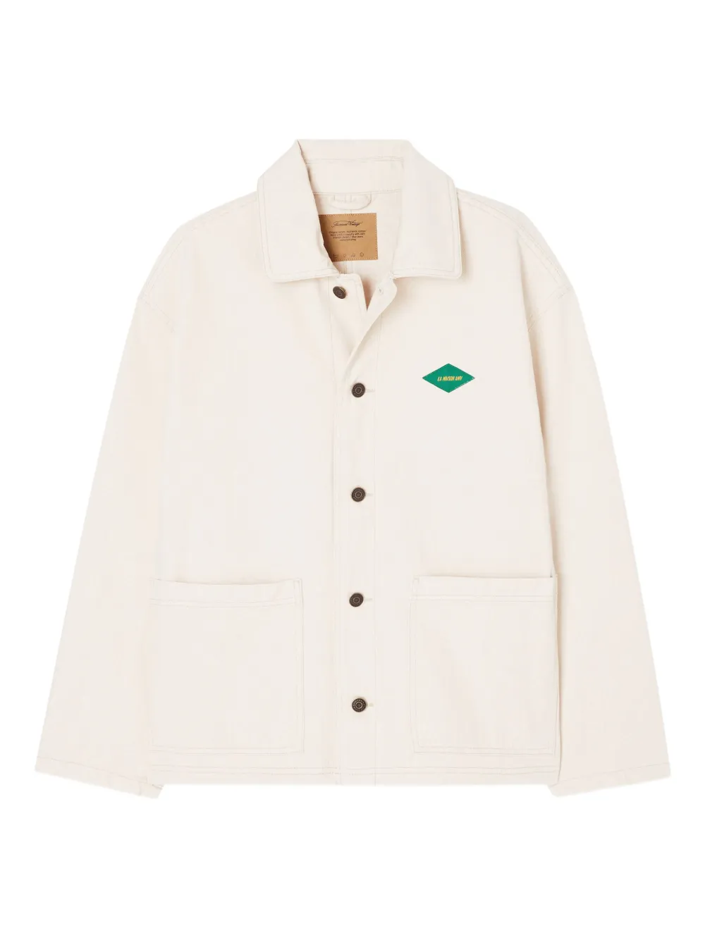 American Vintage Giacca denim Datcity con applicazione logo - Toni neutri