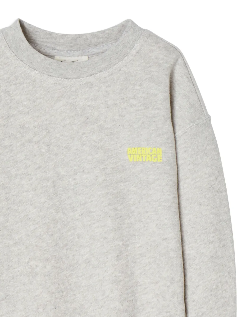 American Vintage Kids Kodytown sweater met logo Grijs