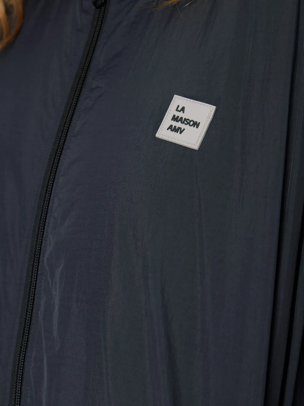 American Vintage Zotcity parka met logopatch Blauw