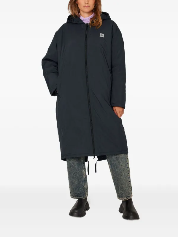 American Vintage Zotcity logo-patch Parka | Blue | FARFETCH JO