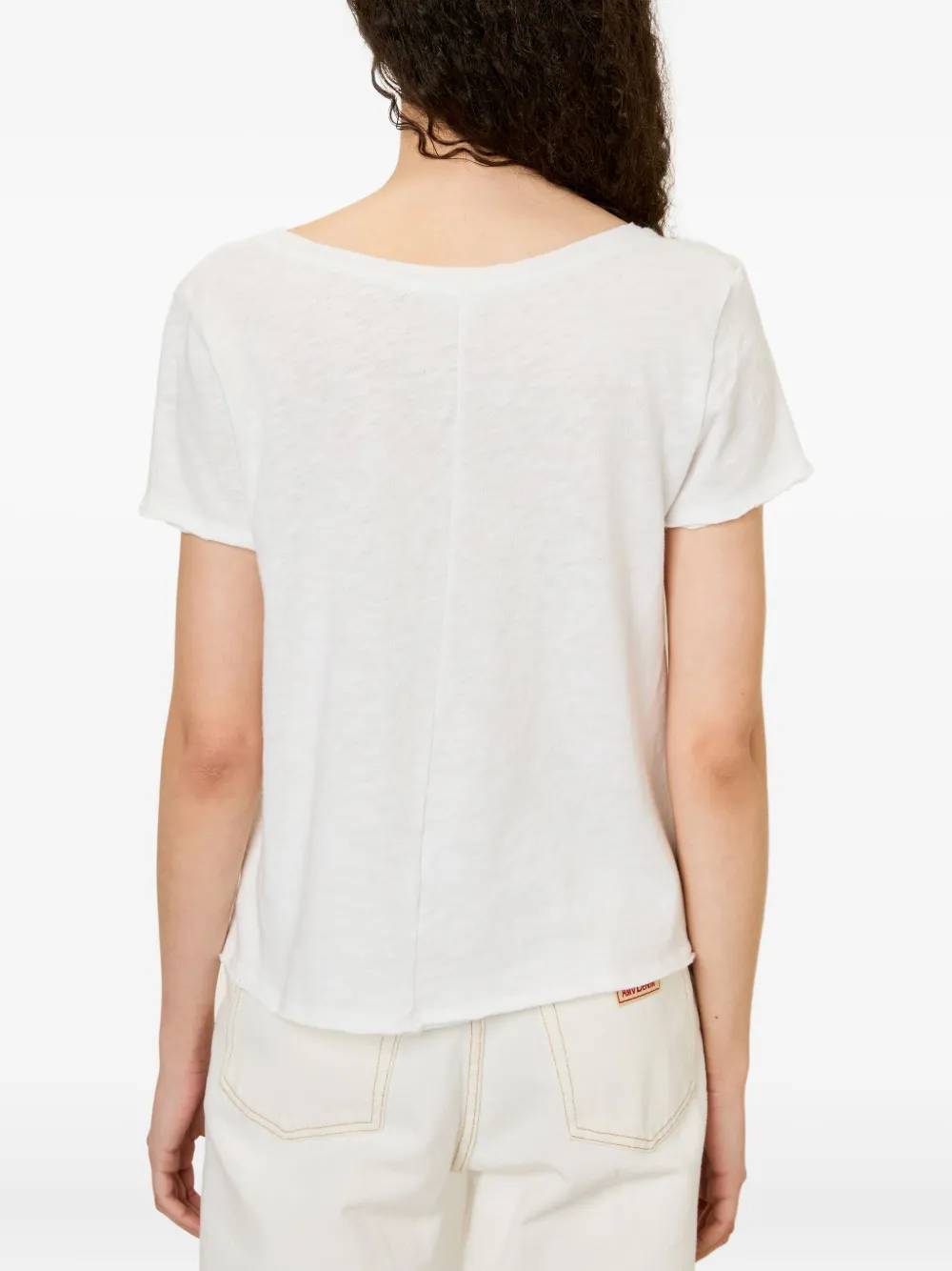 American Vintage Sonoma V-neck T-shirt In White