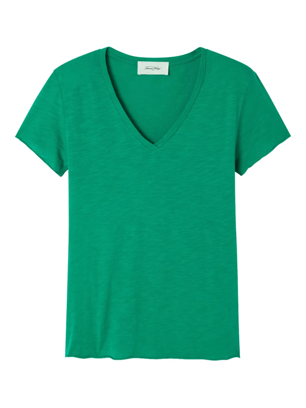 American Vintage Jacksonville V-neck Short-sleeve T-shirt In Green