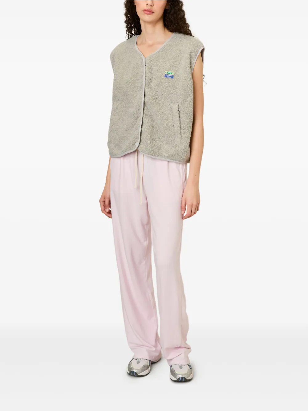 American Vintage Hoktown gilet met knopen Grijs