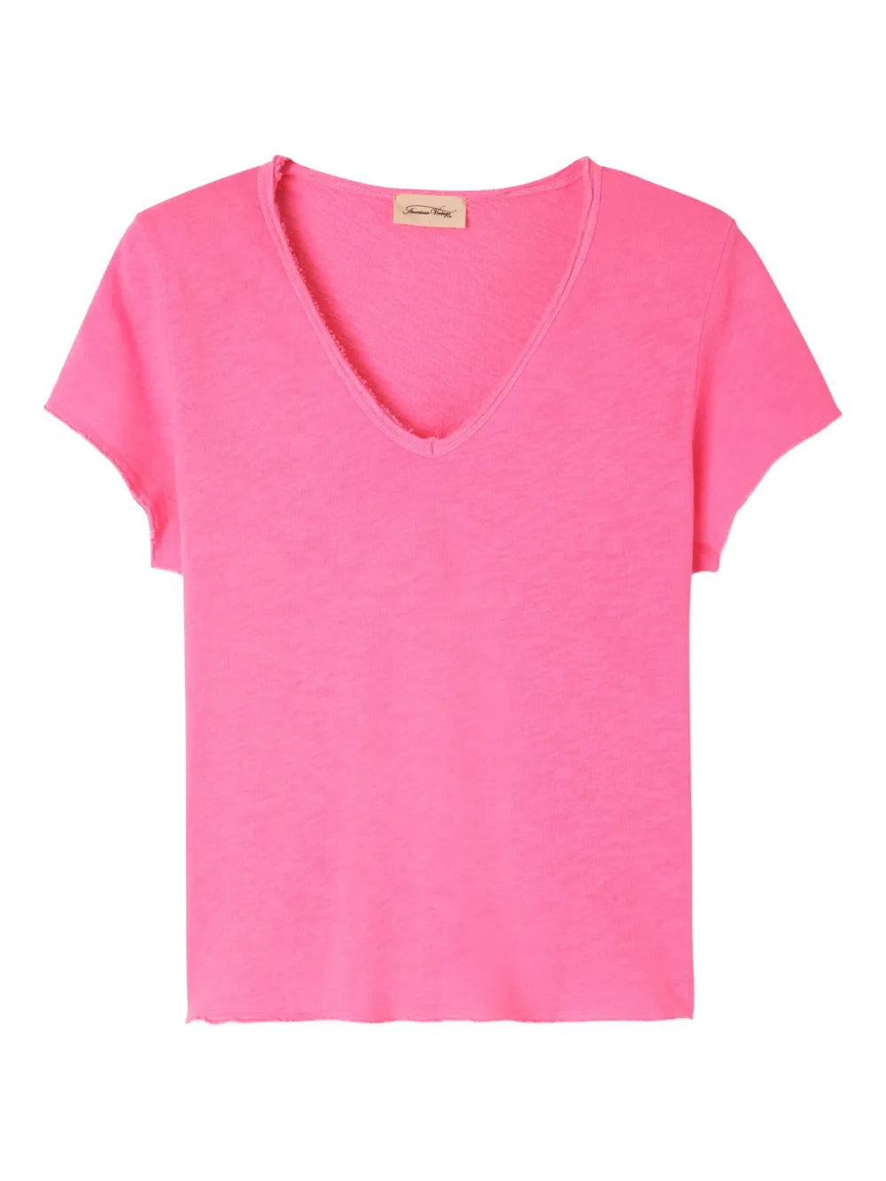 American Vintage V-neck Sonoma T-shirt In Pink