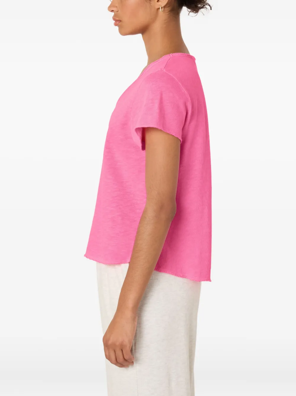 American Vintage V-neck Sonoma T-shirt In Pink