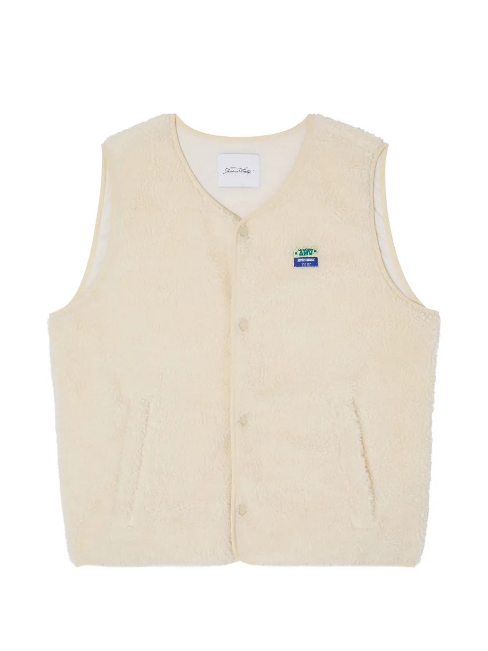 American Vintage Hoktown faux-shearling gilet - Neutrals