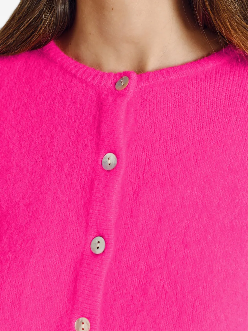 American Vintage Vitow Button Cardigan In Pink