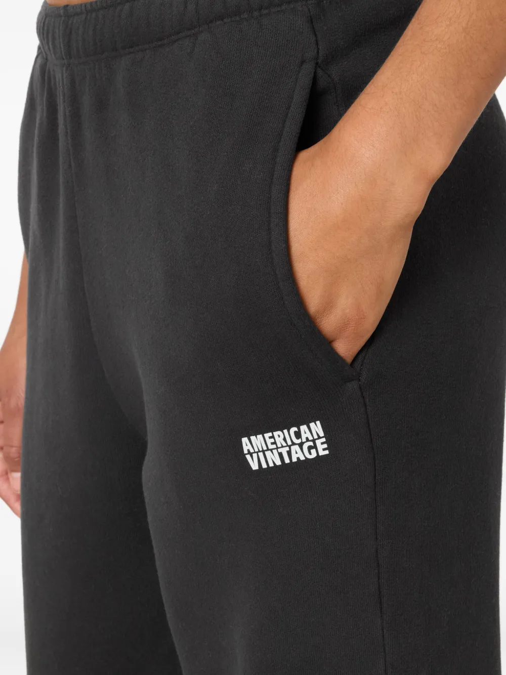 American Vintage Izubird elastische trainingsbroek Zwart
