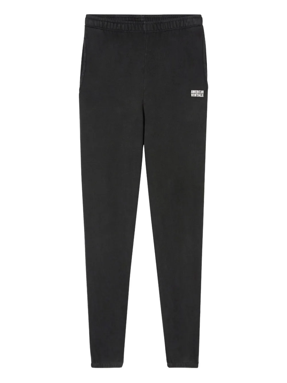 American Vintage Izubird Elasticated Track Pants In Black