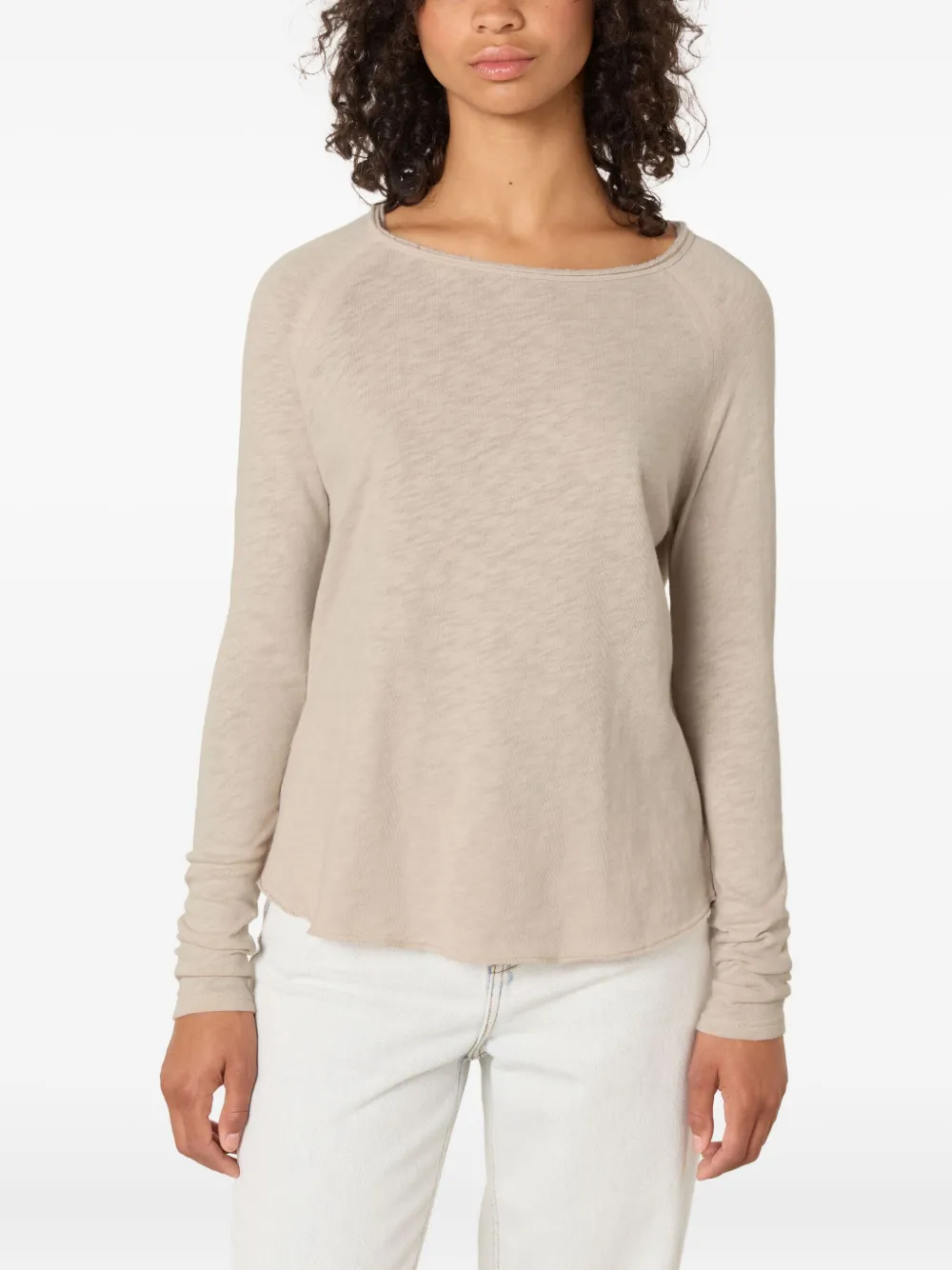 American Vintage Sonoma Raglan-sleeve T-shirt In Neutral