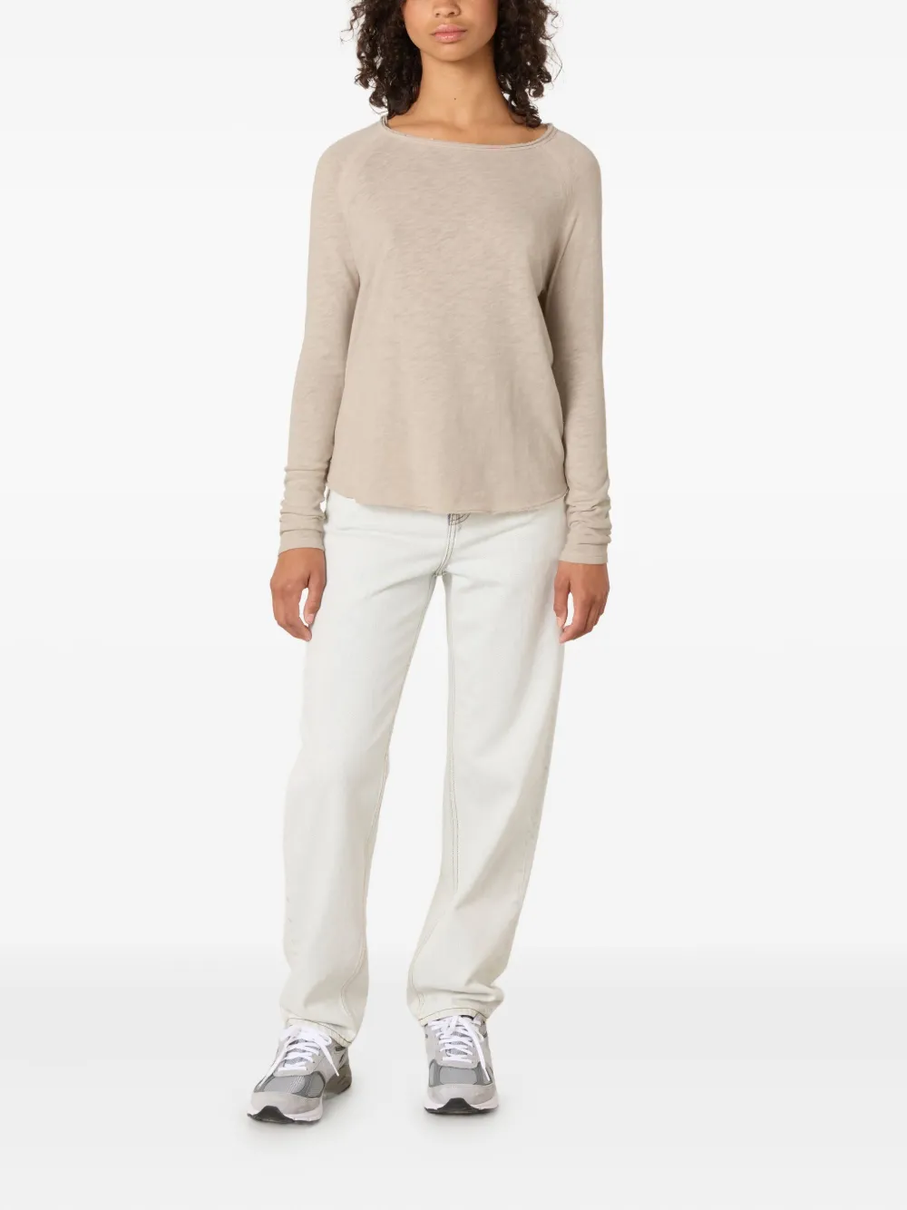 American Vintage Sonoma Raglan-sleeve T-shirt In Neutral