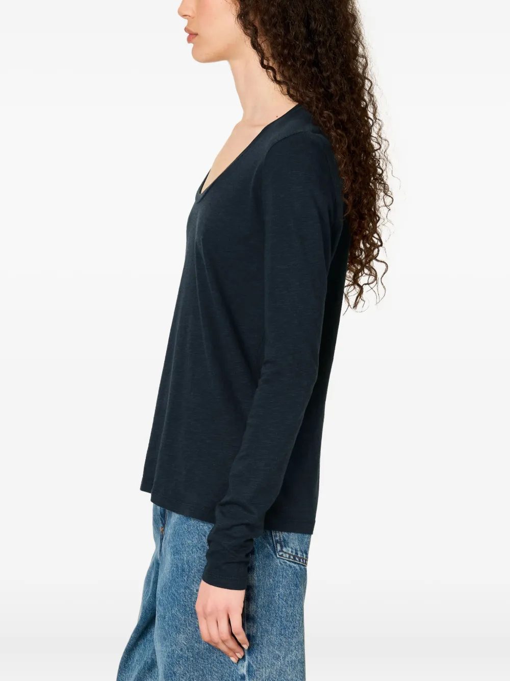 American Vintage Jacksonville Scoop-neck T-shirt In Blue