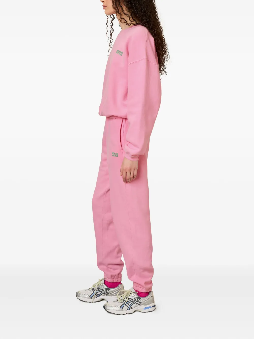 American Vintage Izubird elastische trainingsbroek Roze