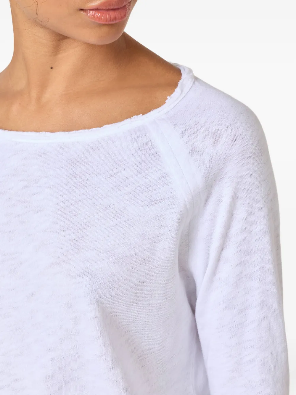 American Vintage Sonoma Raglan Long-sleeves T-shirt In White