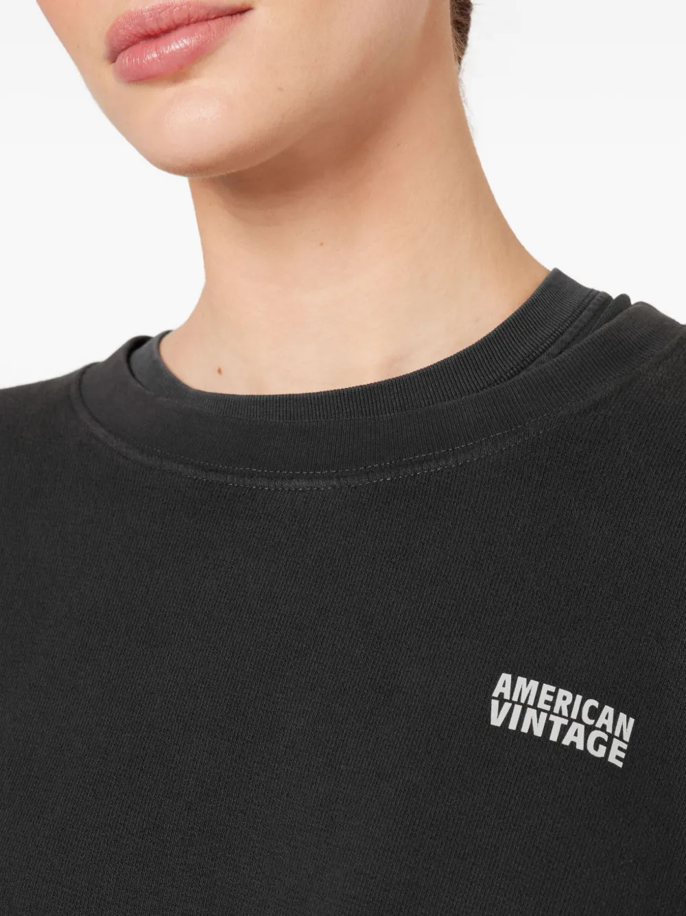 American Vintage Izubird sweater met lange mouwen Zwart
