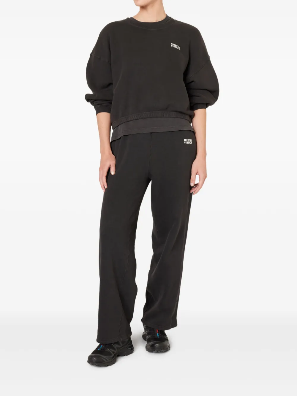 American Vintage Izubird sweater met lange mouwen Zwart