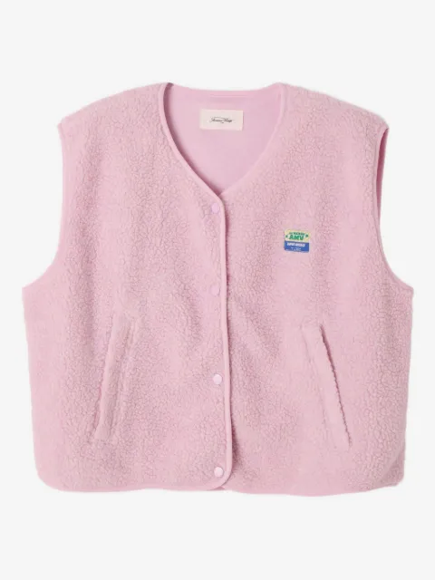 American Vintage chaleco Hoktown con parche de lana artificial
