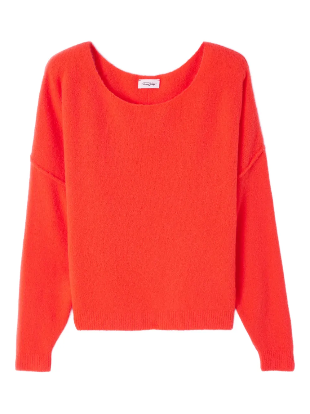 American Vintage Damsville boat neck sweater - Rosso