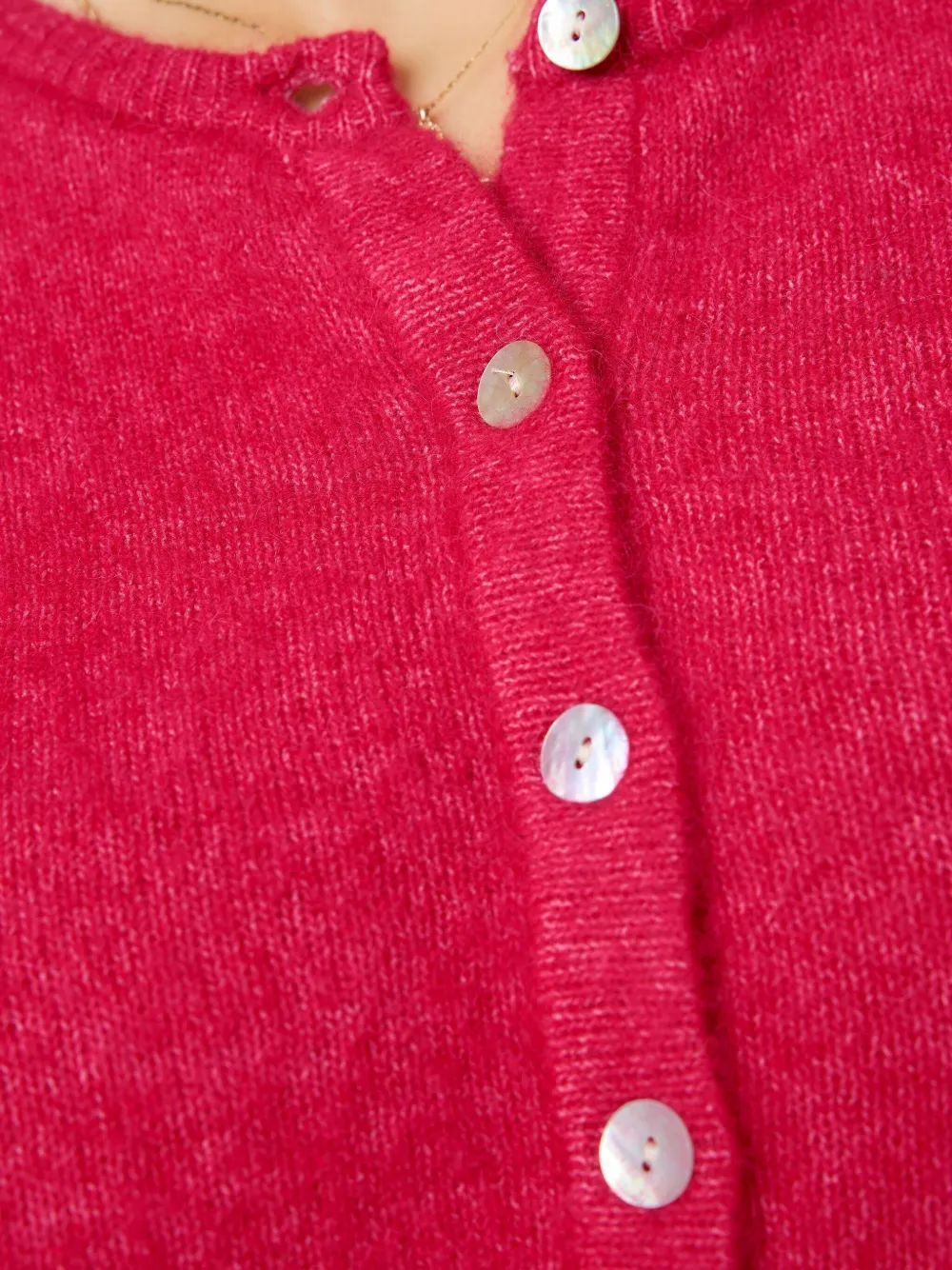 American Vintage Vitow vest met knopen Roze