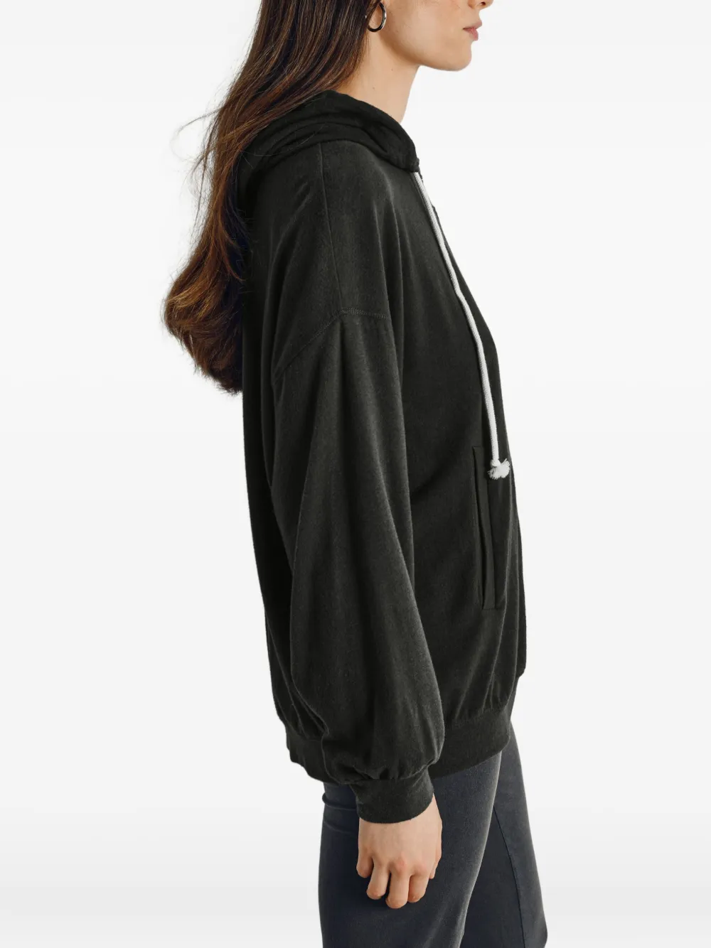 American Vintage Ypawood hoodie met rits Zwart