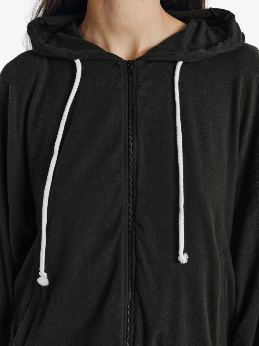 American Vintage Ypawood hoodie met rits Zwart
