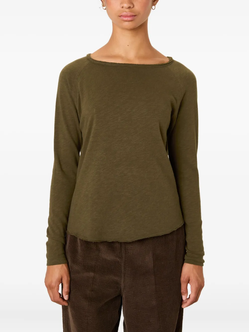 American Vintage Sonoma Raglan Sleeve T-shirt In Green