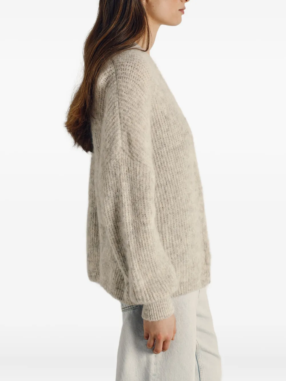 American Vintage Long-sleeve Cardigan In Neutral