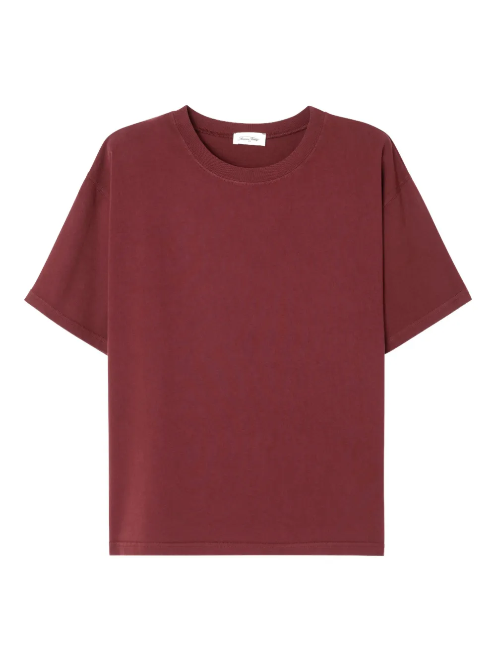 American Vintage Fizvalley T-Shirt mit rundem Ausschnitt - Rot