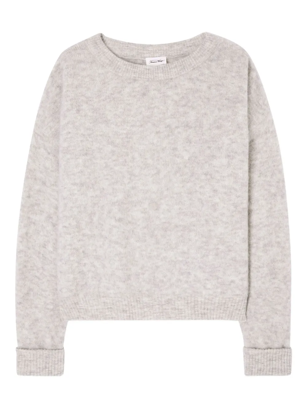 American Vintage Vitow ribbed boat-neck sweater - Grigio