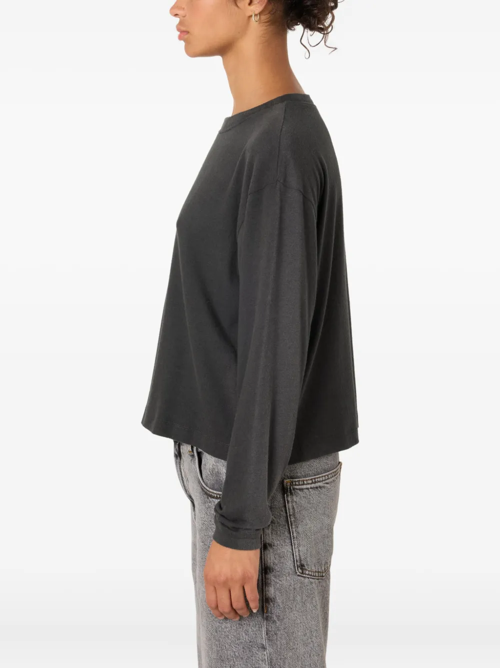 American Vintage Ypawood Long-sleeve T-shirt In Gray