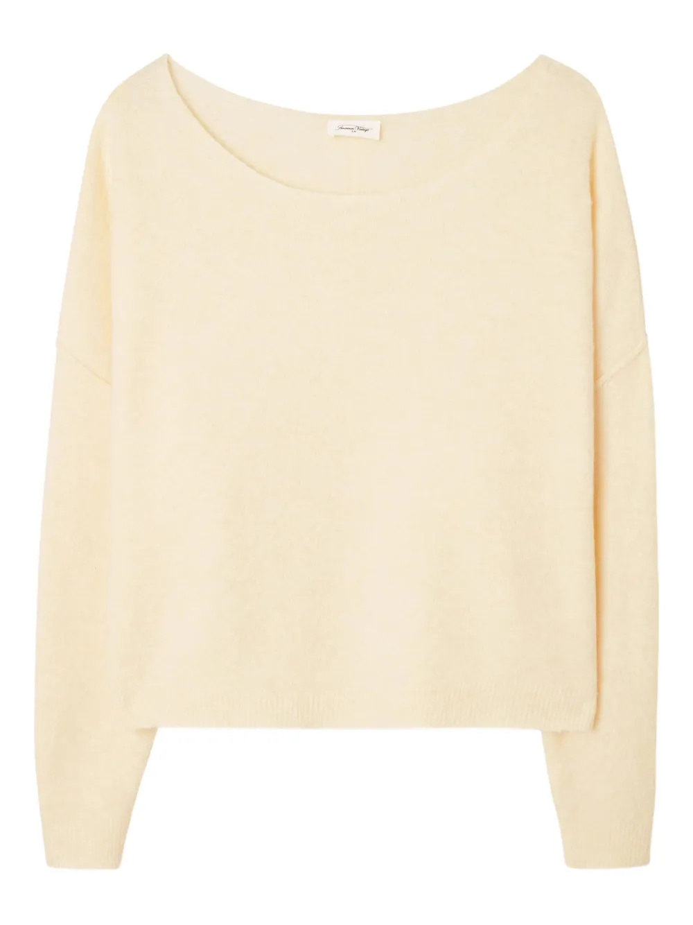 American Vintage Damsville boat-neck ribbed sweater - Toni neutri