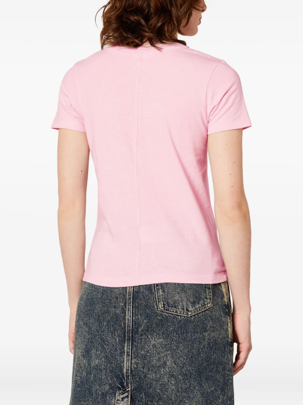 American Vintage Gamipy Crew-neck T-shirt In Pink