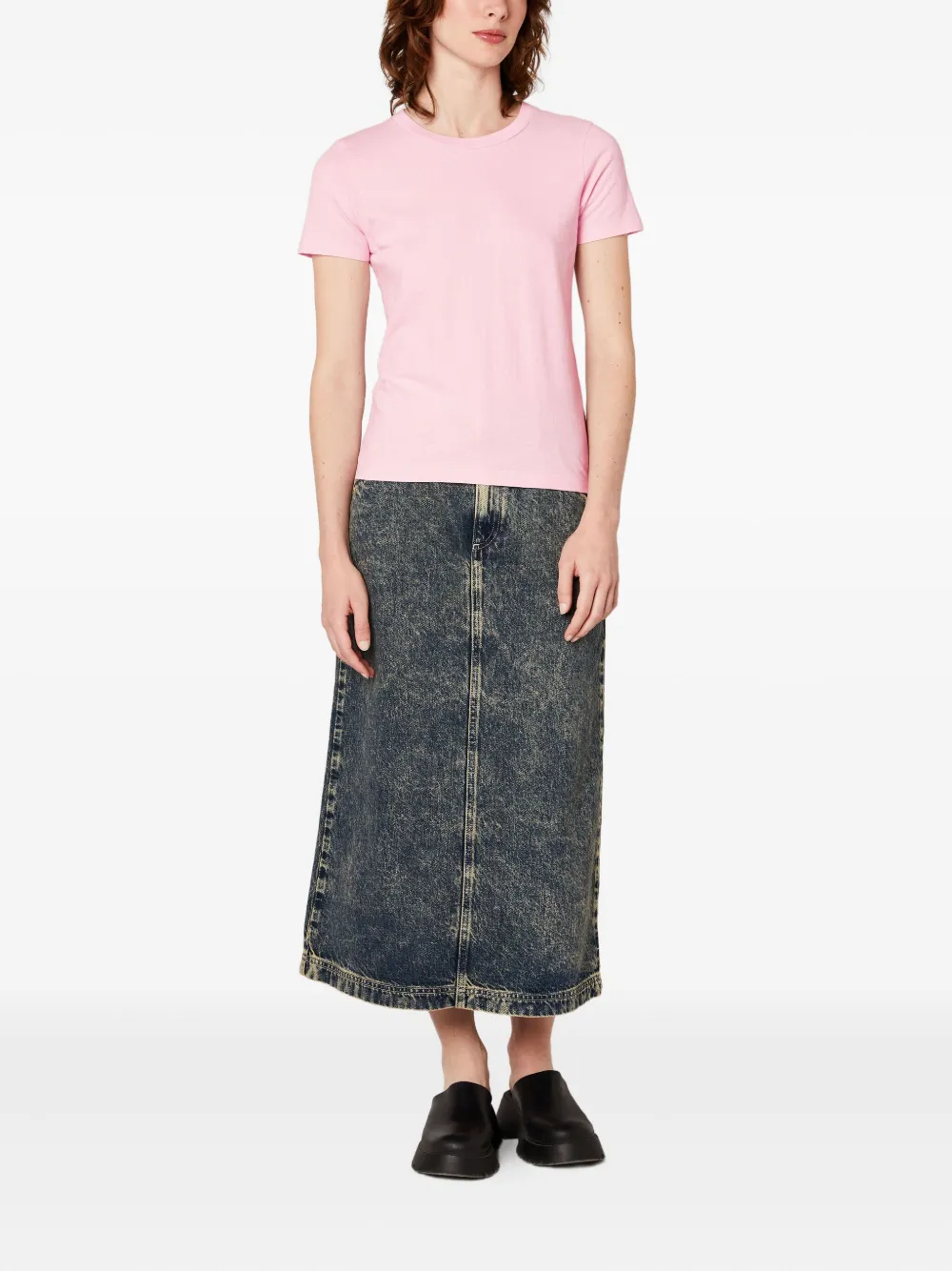 American Vintage Gamipy Crew-neck T-shirt In Pink