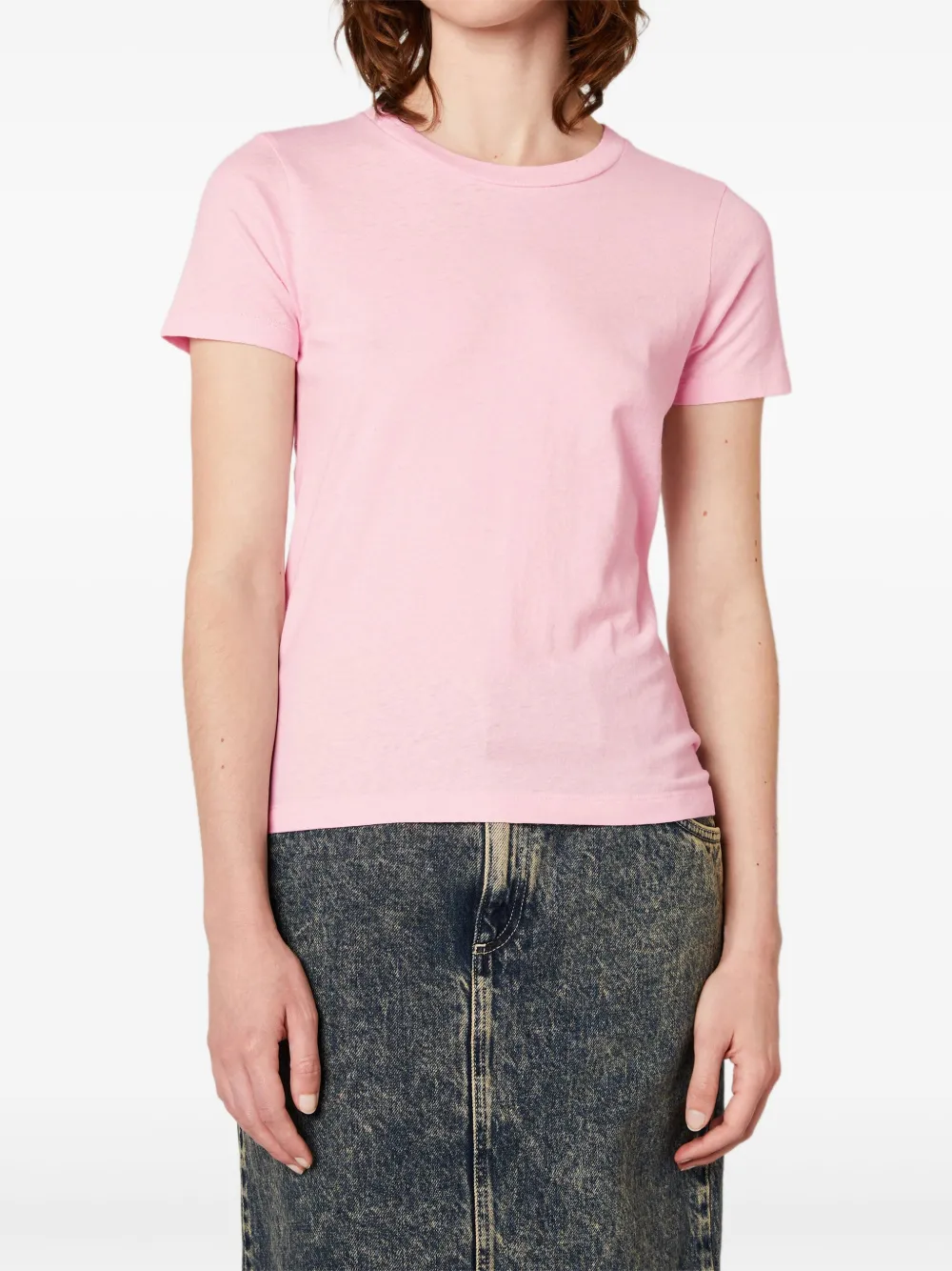 American Vintage Gamipy Crew-neck T-shirt In Pink