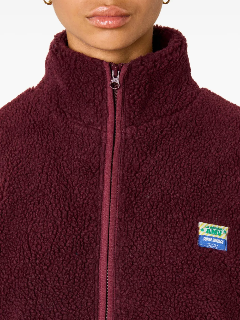 American Vintage Hoktown Jacket In Burgundy