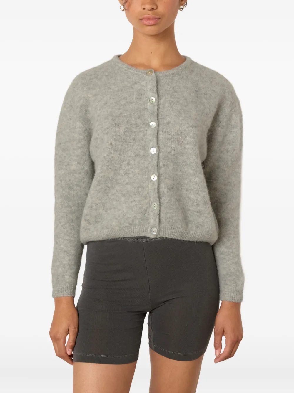 American Vintage Vitow vest met ronde hals Grijs