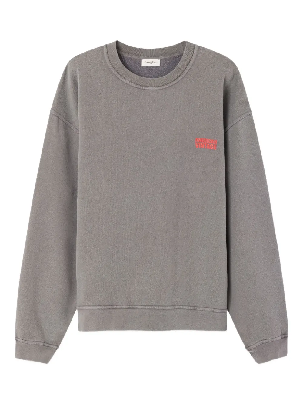 American Vintage logo crew-neck sweatshirt - Grigio