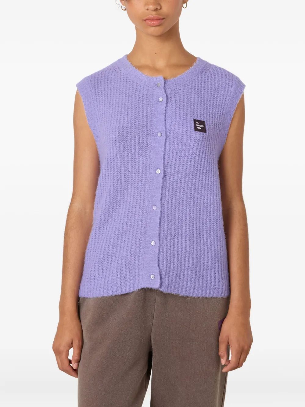 American Vintage East Cardigan In Purple