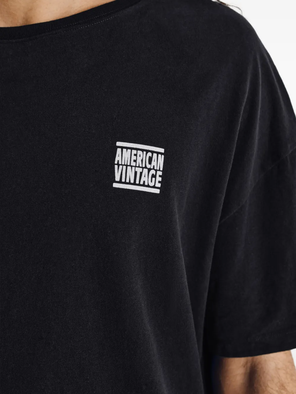 American Vintage Ykobow T-shirt Zwart