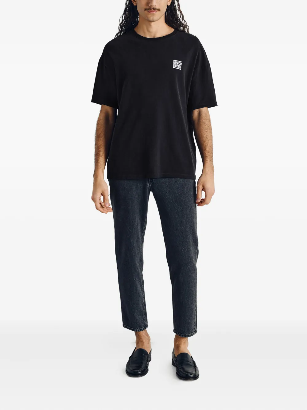 American Vintage Ykobow T-shirt - Zwart