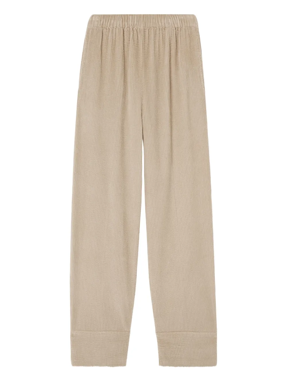 American Vintage Pantaloni Padow a coste con vita elasticizzata - Toni neutri