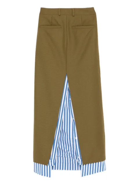 Zomer Nire striped panel skirt