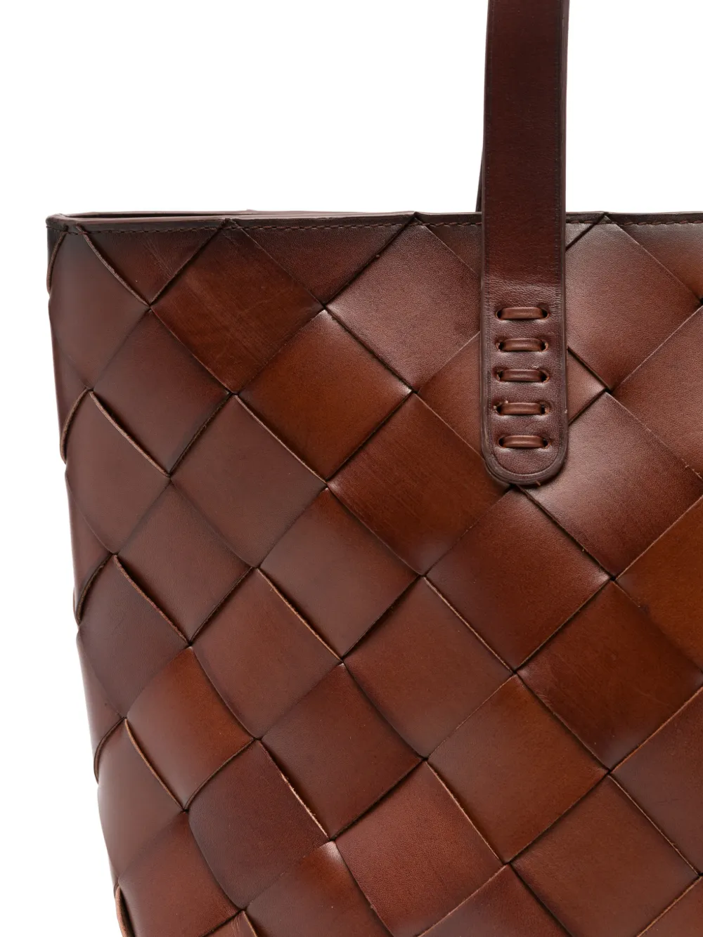 Dragon Diffusion Woven-design Tote Bag In Brown