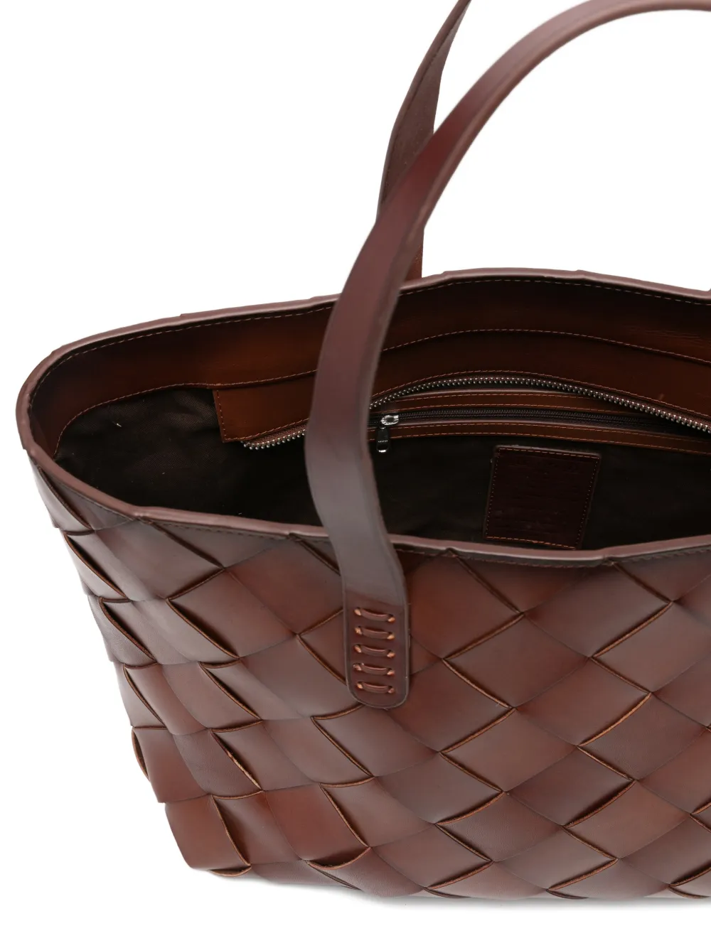 Dragon Diffusion Woven-design Tote Bag In Brown
