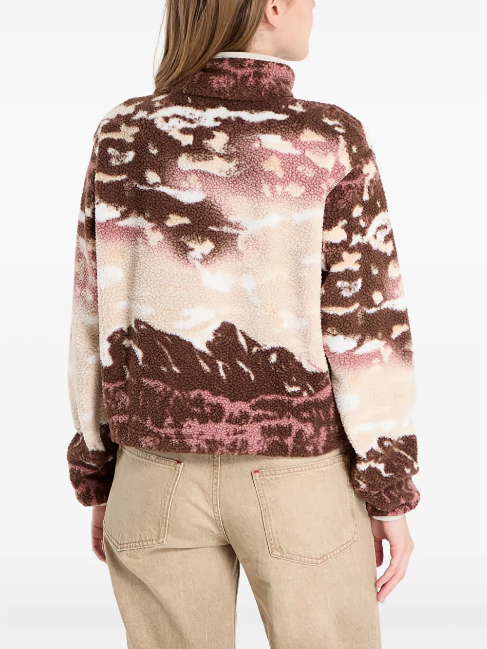 Columbia Helvetia Ii Printed Sweatshirt In Brown
