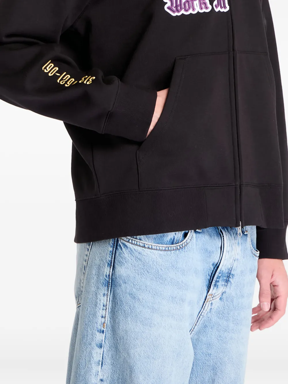 Carhartt WIP Hoodie met logoprint Zwart