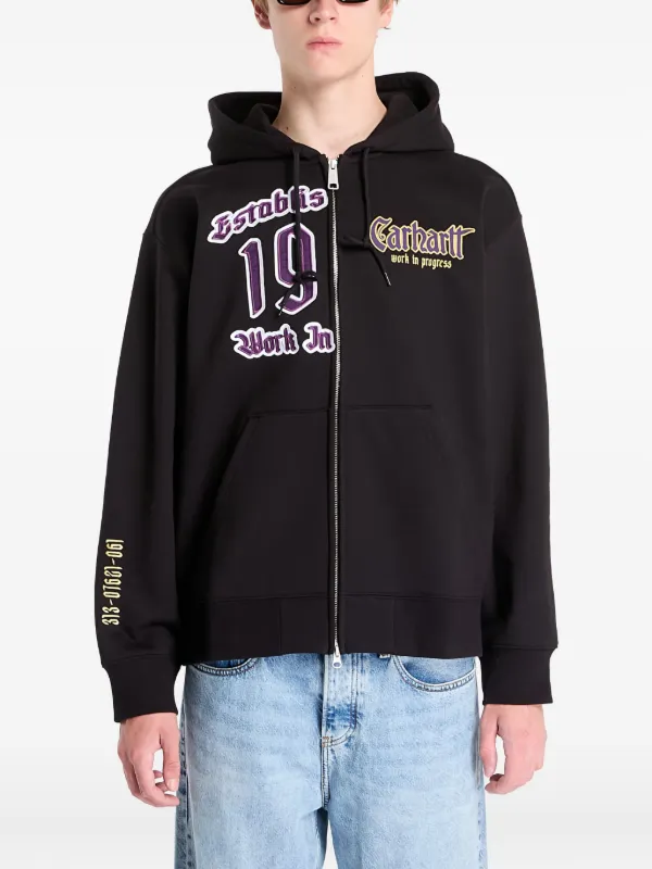 Carhartt WIP ロゴ パーカー | ブラック | FARFETCH JP